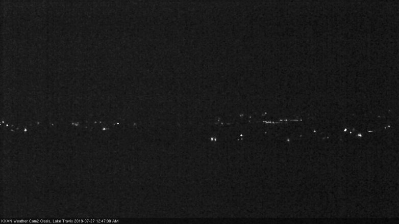 Lake Travis webcam, July 26, 2019 11:50 PM CT