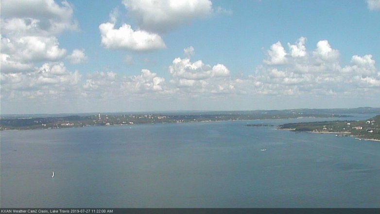 Lake Travis webcam, July 27, 2019 10:25 AM CT