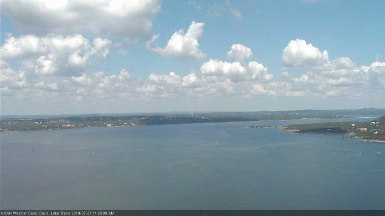 Lake Travis webcam, July 27, 2019 10:30 AM CT