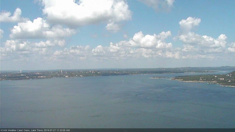 Lake Travis webcam, July 27, 2019 10:35 AM CT