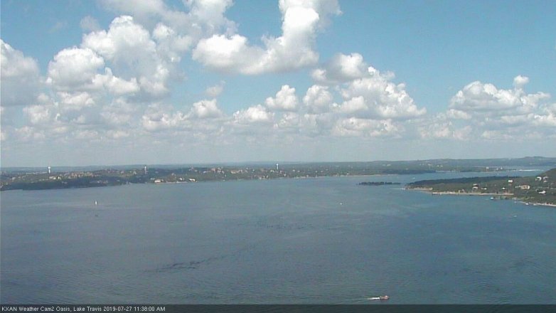 Lake Travis webcam, July 27, 2019 10:40 AM CT