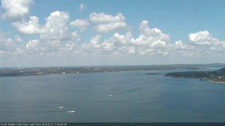 Lake Travis webcam, July 27, 2019 10:45 AM CT