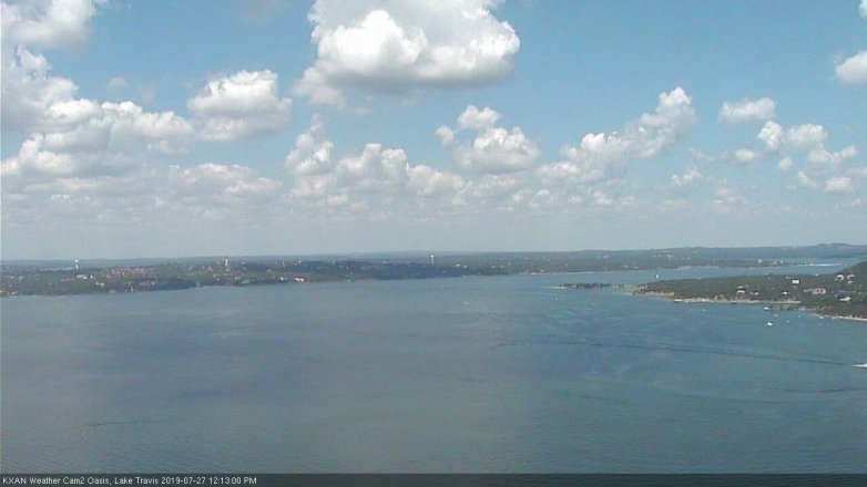 Lake Travis webcam, July 27, 2019 11:15 AM CT