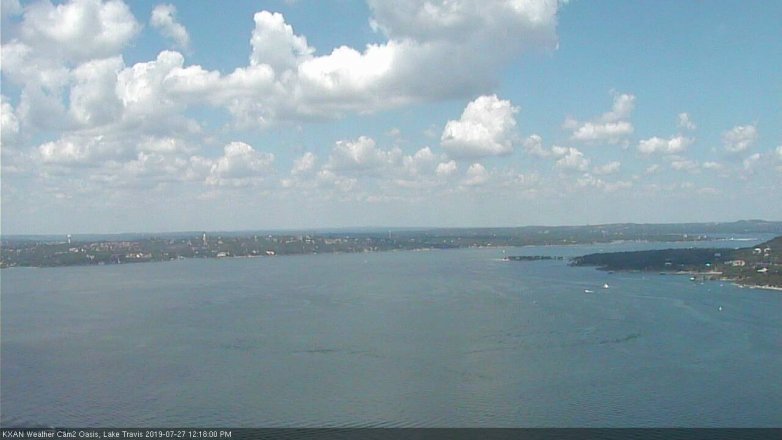 Lake Travis webcam, July 27, 2019 11:20 AM CT