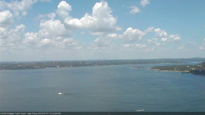 Lake Travis webcam, July 27, 2019 11:25 AM CT