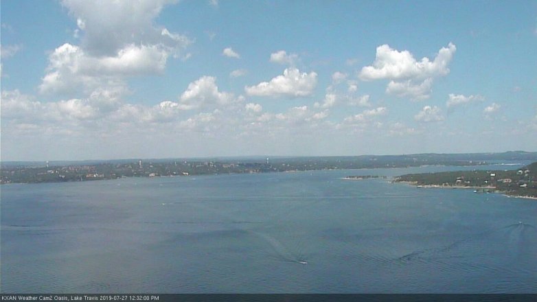 Lake Travis webcam, July 27, 2019 11:35 AM CT