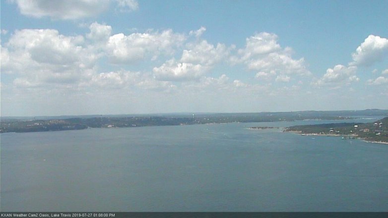 Lake Travis webcam, July 27, 2019 12:10 PM CT