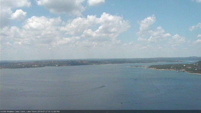 Lake Travis webcam, July 27, 2019 12:15 PM CT