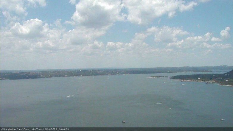 Lake Travis webcam, July 27, 2019 12:35 PM CT