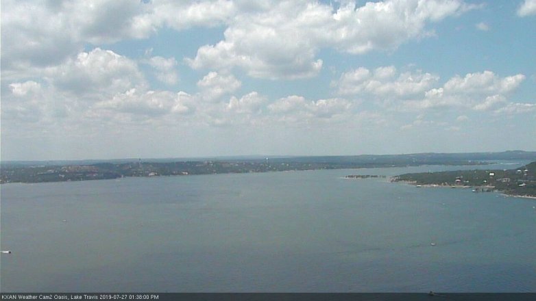 Lake Travis webcam, July 27, 2019 12:40 PM CT