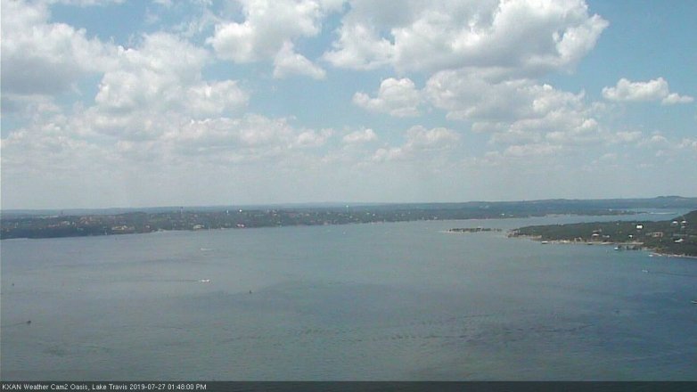 Lake Travis webcam, July 27, 2019 12:50 PM CT