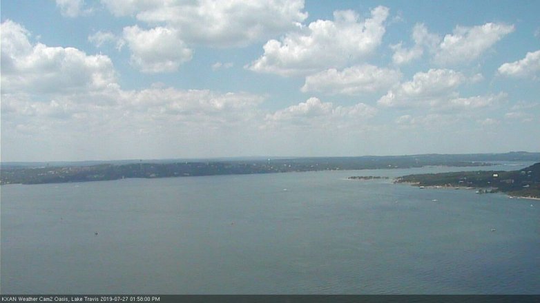 Lake Travis webcam, July 27, 2019 1:00 PM CT