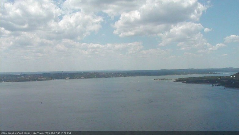 Lake Travis webcam, July 27, 2019 1:15 PM CT