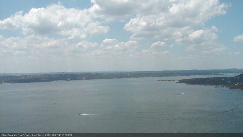 Lake Travis webcam, July 27, 2019 1:20 PM CT