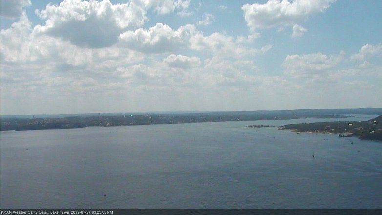 Lake Travis webcam, July 27, 2019 2:25 PM CT