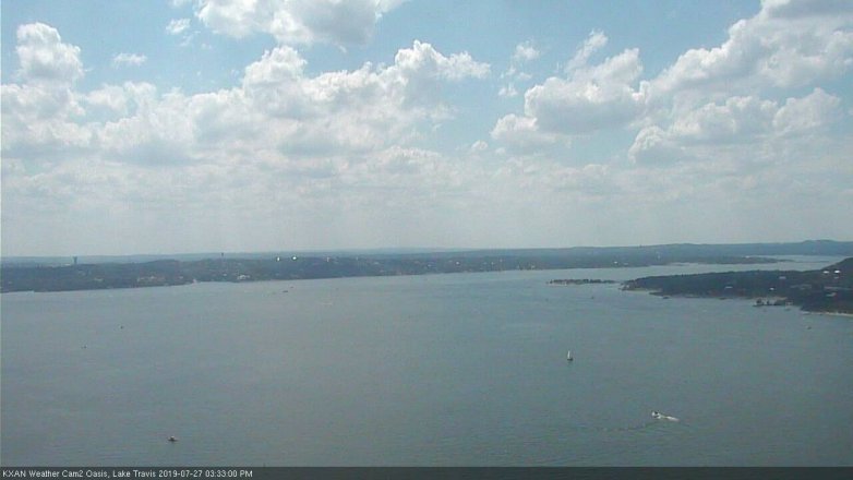 Lake Travis webcam, July 27, 2019 2:35 PM CT