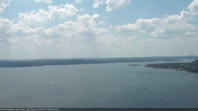 Lake Travis webcam, July 27, 2019 2:40 PM CT