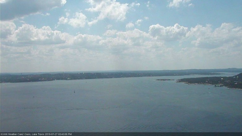 Lake Travis webcam, July 27, 2019 2:45 PM CT