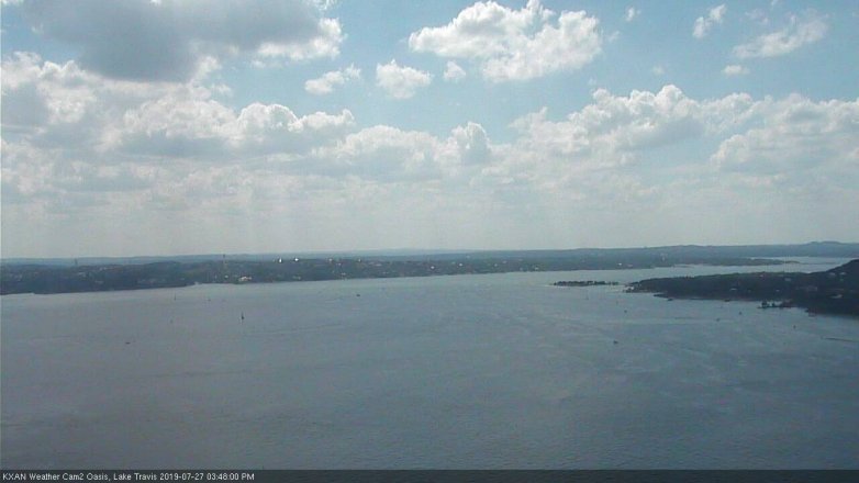 Lake Travis webcam, July 27, 2019 2:50 PM CT
