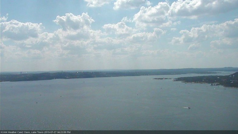 Lake Travis webcam, July 27, 2019 3:25 PM CT