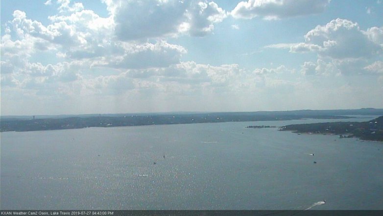 Lake Travis webcam, July 27, 2019 3:45 PM CT