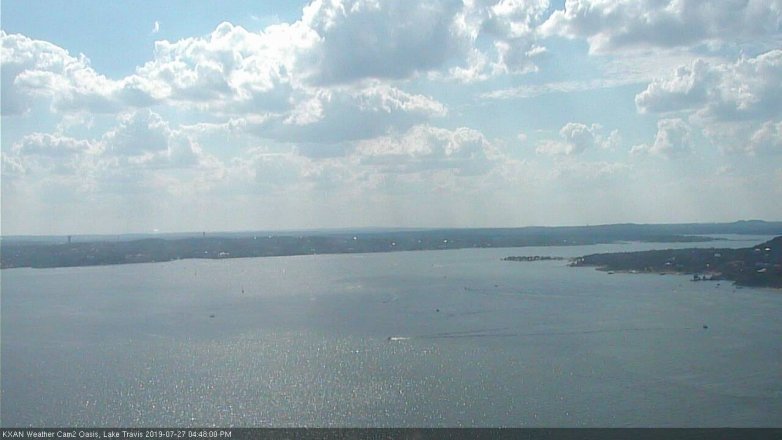 Lake Travis webcam, July 27, 2019 3:50 PM CT