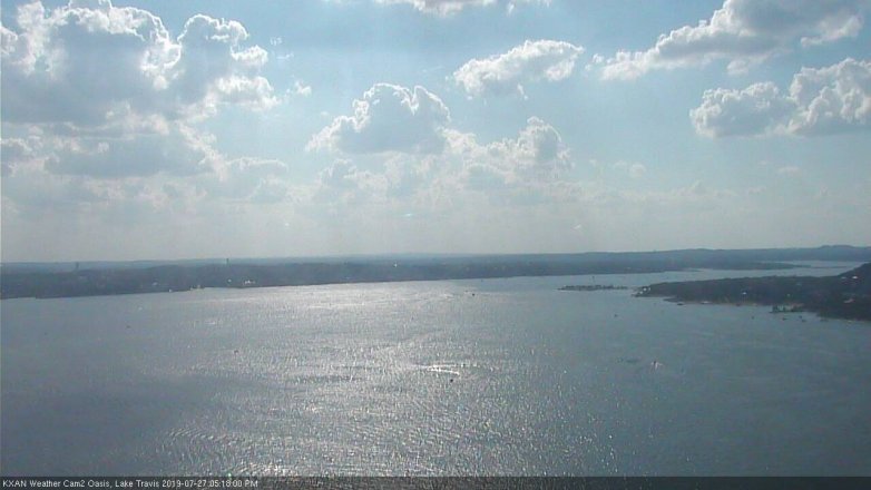Lake Travis webcam, July 27, 2019 4:20 PM CT