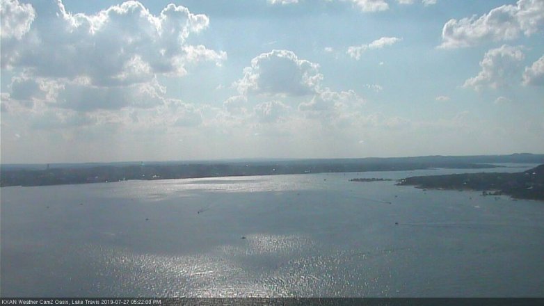 Lake Travis webcam, July 27, 2019 4:25 PM CT
