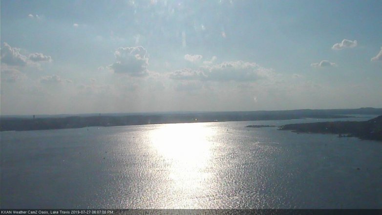 Lake Travis webcam, July 27, 2019 5:10 PM CT