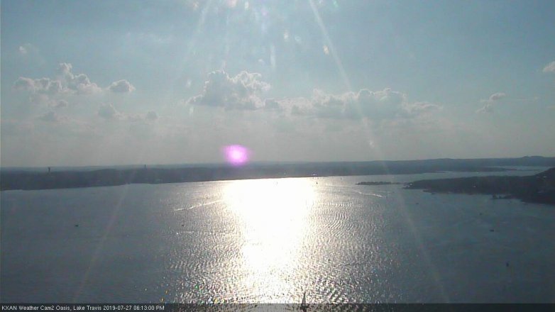 Lake Travis webcam, July 27, 2019 5:15 PM CT