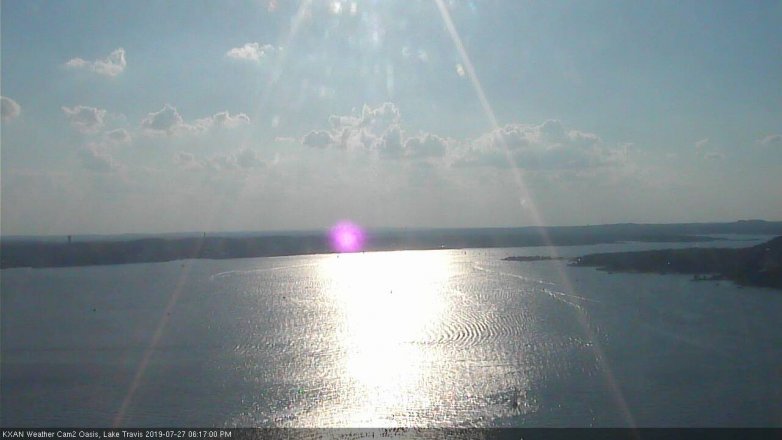 Lake Travis webcam, July 27, 2019 5:20 PM CT