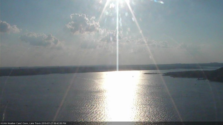 Lake Travis webcam, July 27, 2019 5:45 PM CT