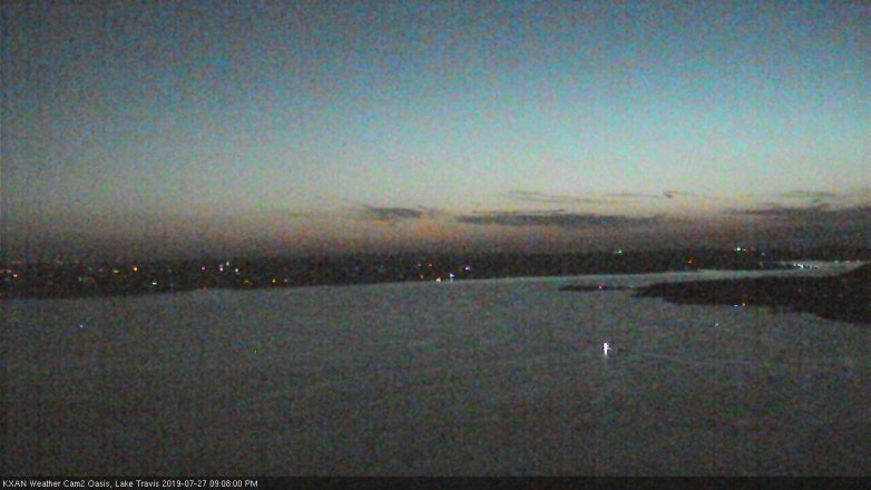Lake Travis webcam, July 27, 2019 8:10 PM CT