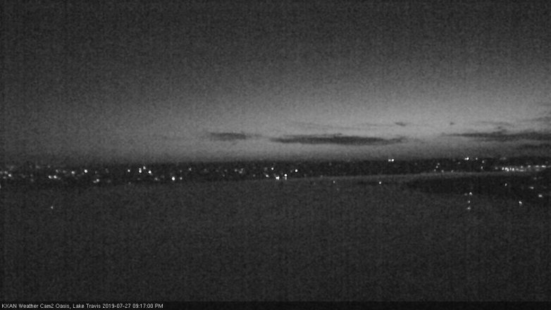 Lake Travis webcam, July 27, 2019 8:20 PM CT