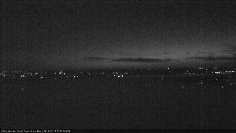 Lake Travis webcam, July 27, 2019 8:25 PM CT