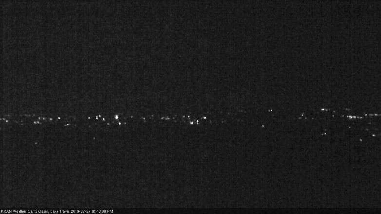 Lake Travis webcam, July 27, 2019 8:45 PM CT