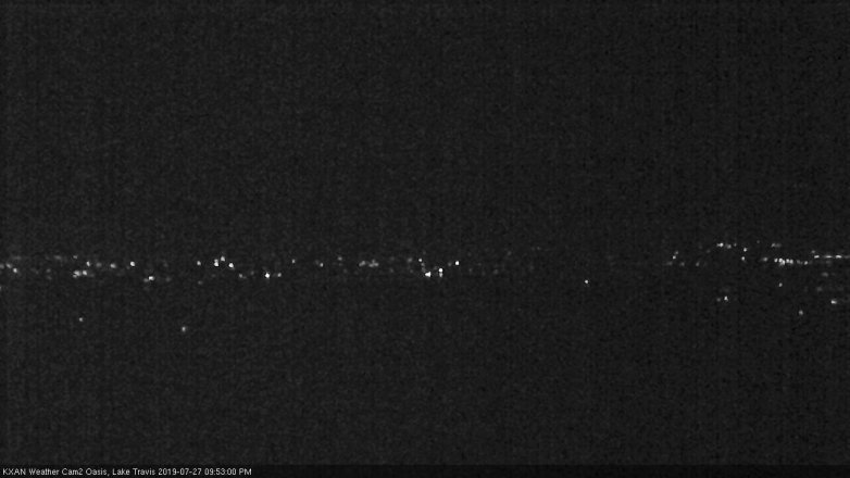 Lake Travis webcam, July 27, 2019 8:55 PM CT