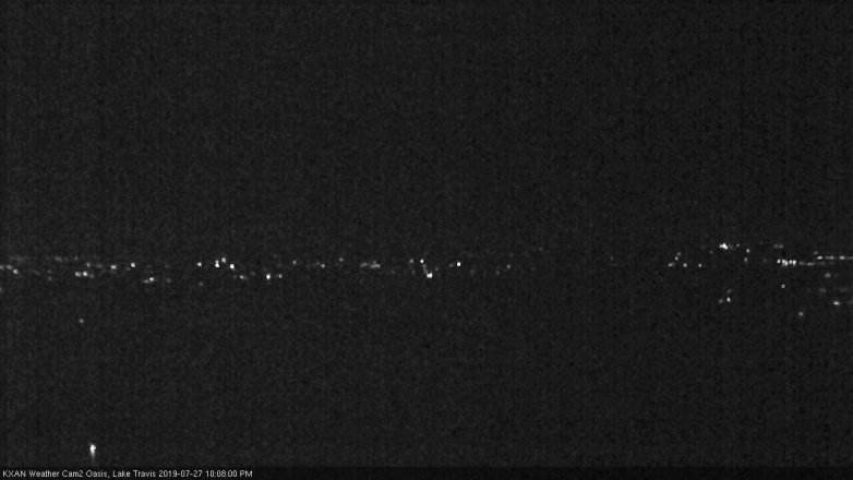 Lake Travis webcam, July 27, 2019 9:10 PM CT