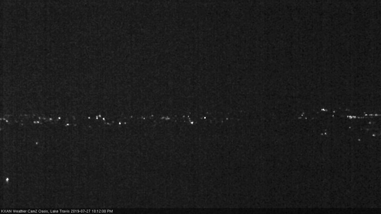 Lake Travis webcam, July 27, 2019 9:15 PM CT