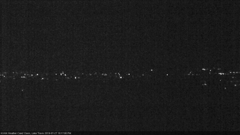Lake Travis webcam, July 27, 2019 9:20 PM CT