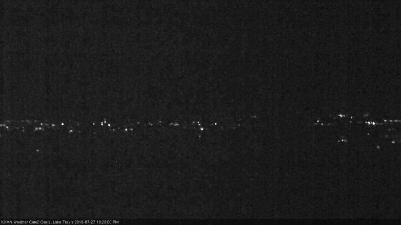 Lake Travis webcam, July 27, 2019 9:25 PM CT