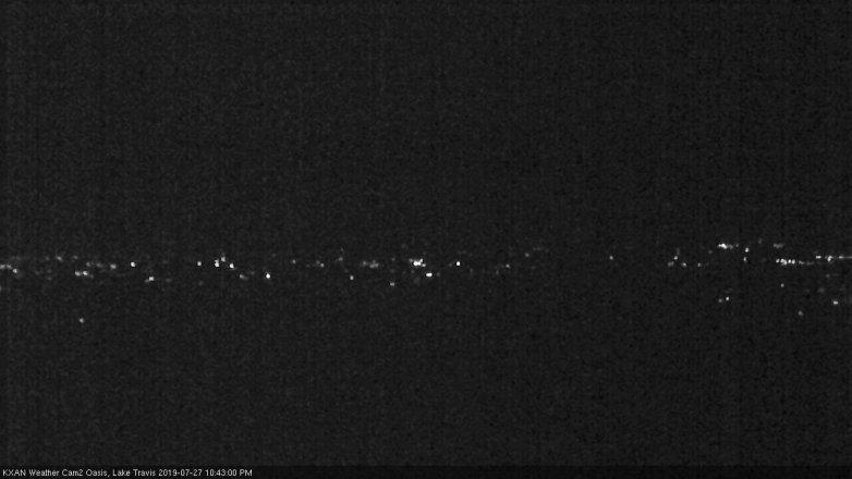 Lake Travis webcam, July 27, 2019 9:45 PM CT