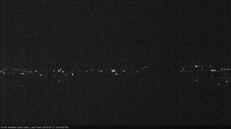 Lake Travis webcam, July 27, 2019 9:50 PM CT