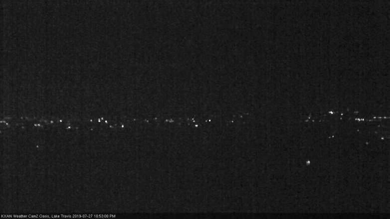 Lake Travis webcam, July 27, 2019 9:55 PM CT