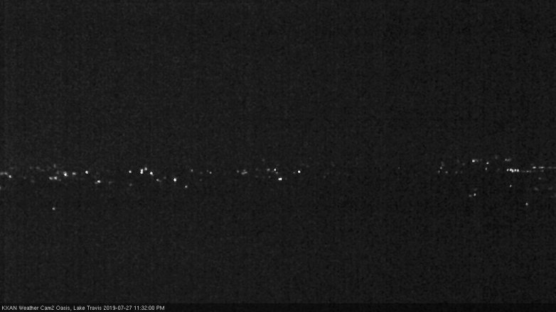 Lake Travis webcam, July 27, 2019 10:35 PM CT
