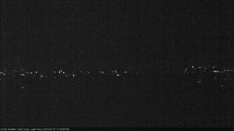 Lake Travis webcam, July 27, 2019 10:40 PM CT