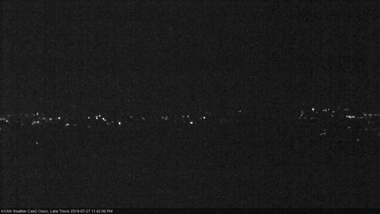 Lake Travis webcam, July 27, 2019 10:45 PM CT