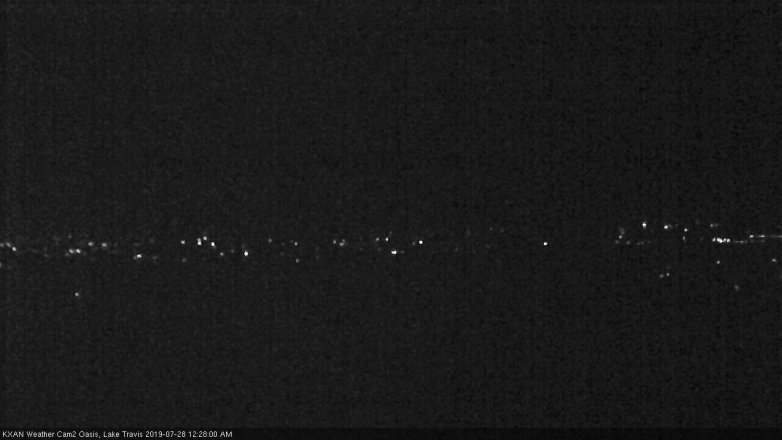 Lake Travis webcam, July 27, 2019 11:30 PM CT