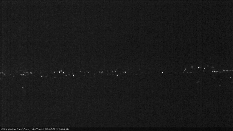 Lake Travis webcam, July 27, 2019 11:35 PM CT