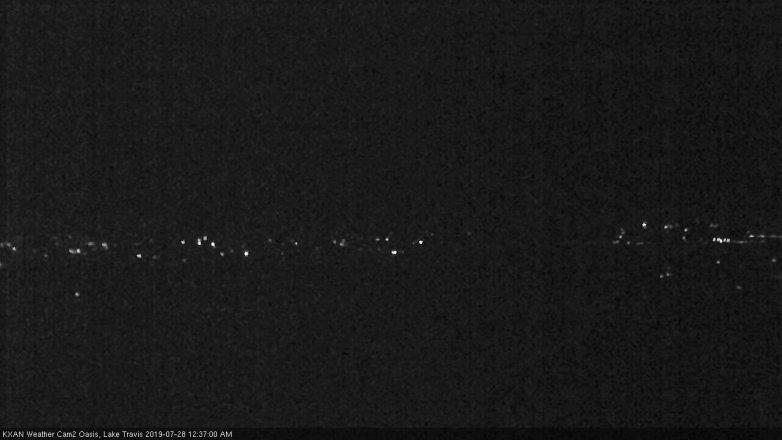 Lake Travis webcam, July 27, 2019 11:40 PM CT